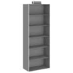 Vidaxl tagres suspendues de rangement 2 pcs 6 niveaux tissu