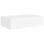 Vidaxl tagre  tiroir murale blanc 40x23, 5x10 cm mdf