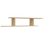 Vidaxl tagre tv murale chne sonoma 125x18x23 cm agglomr