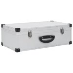 Vidaxl tui de cd pour 80 cd aluminium abs argent