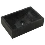 Vidaxl vier 45 x 30 x 12 cm marbre noir