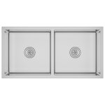 Vidaxl �vier de cuisine fait main acier inoxydable