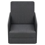 Vidaxl fauteuil convertible gris foncé tissu Vidaxl fauteuil convertible gris foncé tissu
