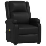 Vidaxl fauteuil électrique de massage noir similicuir Vidaxl fauteuil électrique de massage noir similicuir