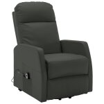 Vidaxl fauteuil inclinable anthracite similicuir
