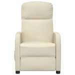Vidaxl fauteuil inclinable blanc similicuir
