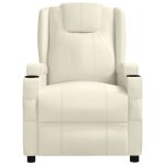 Vidaxl fauteuil inclinable blanc similicuir