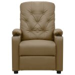 Vidaxl fauteuil inclinable cappuccino similicuir
