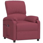 Vidaxl fauteuil inclinable électrique bordeaux tissu Vidaxl fauteuil inclinable électrique bordeaux tissu