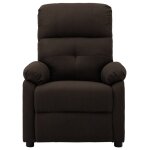 Vidaxl fauteuil inclinable lectrique marron fonc tissu