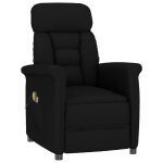 Vidaxl fauteuil inclinable électrique de massage noir similicuir daim Vidaxl fauteuil inclinable électrique de massage noir similicuir daim