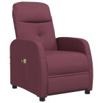 Vidaxl fauteuil inclinable électrique de massage violet tissu Vidaxl fauteuil inclinable électrique de massage violet tissu