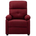 Vidaxl fauteuil inclinable lectrique rouge bordeaux tissu