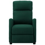 Vidaxl fauteuil inclinable �lectrique vert fonc� tissu
