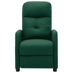Vidaxl fauteuil inclinable �lectrique vert fonc� tissu