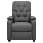 Vidaxl fauteuil inclinable gris clair tissu