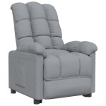 Vidaxl fauteuil inclinable gris clair tissu