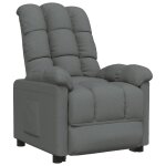 Vidaxl fauteuil inclinable gris fonc tissu
