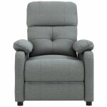 Vidaxl fauteuil inclinable gris fonc� tissu