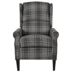 Vidaxl fauteuil inclinable gris tissu