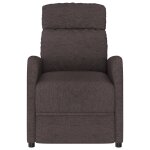 Vidaxl fauteuil inclinable marron fonc� tissu