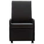 Vidaxl fauteuil inclinable marron similicuir