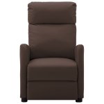 Vidaxl fauteuil inclinable marron similicuir