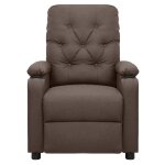 Vidaxl fauteuil inclinable marron tissu
