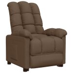Vidaxl fauteuil inclinable marron tissu Vidaxl fauteuil inclinable marron tissu
