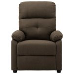 Vidaxl fauteuil inclinable marron tissu