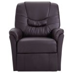 Vidaxl fauteuil inclinable de massage marron similicuir