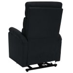 Vidaxl fauteuil inclinable de massage noir tissu