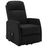 Vidaxl fauteuil inclinable noir similicuir