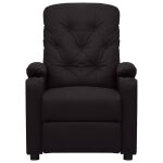 Vidaxl fauteuil inclinable noir similicuir