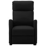 Vidaxl fauteuil inclinable noir similicuir
