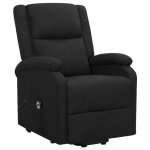 Vidaxl fauteuil inclinable noir tissu