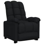 Vidaxl fauteuil inclinable noir tissu