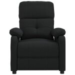 Vidaxl fauteuil inclinable noir tissu