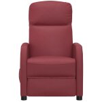 Vidaxl fauteuil inclinable rouge bordeaux similicuir Vidaxl fauteuil inclinable rouge bordeaux similicuir
