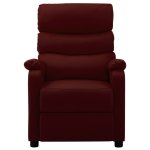 Vidaxl fauteuil inclinable rouge bordeaux similicuir