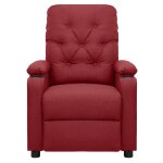 Vidaxl fauteuil inclinable rouge bordeaux tissu