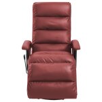 Vidaxl fauteuil inclinable tv rouge bordeaux similicuir