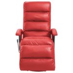 Vidaxl fauteuil inclinable tv rouge similicuir