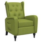 Vidaxl fauteuil inclinable vert clair velours