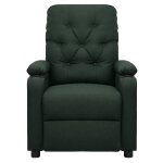 Vidaxl fauteuil inclinable vert fonc� tissu