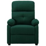 Vidaxl fauteuil inclinable vert foncé tissu Vidaxl fauteuil inclinable vert foncé tissu
