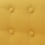 Vidaxl fauteuil jaune tissu