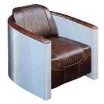 Vidaxl fauteuil marron foncé cuir véritable Vidaxl fauteuil marron foncé cuir véritable