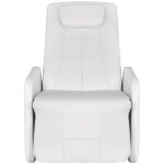Vidaxl fauteuil de massage blanc similicuir