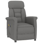 Vidaxl fauteuil de massage électrique gris foncé similicuir daim Vidaxl fauteuil de massage électrique gris foncé similicuir daim